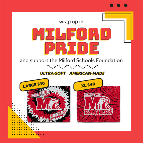 Wrap Up In Milford Pride and Support the Milford Schools Foundation flyer