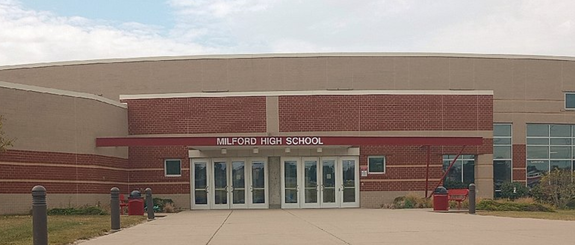 Milford High School enterance