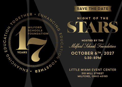 Night of the Stars Save the Date October 6th, 2027 at 530pm